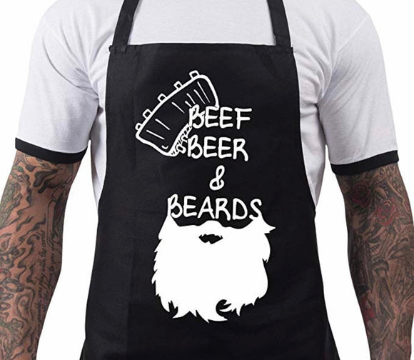 Beef, Beer & Beards Apron
