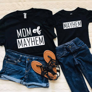 Mom of Mayhem/Mayhem Set (Kid's Tee)