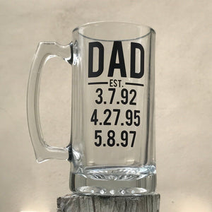 Dad Established Beer Mug